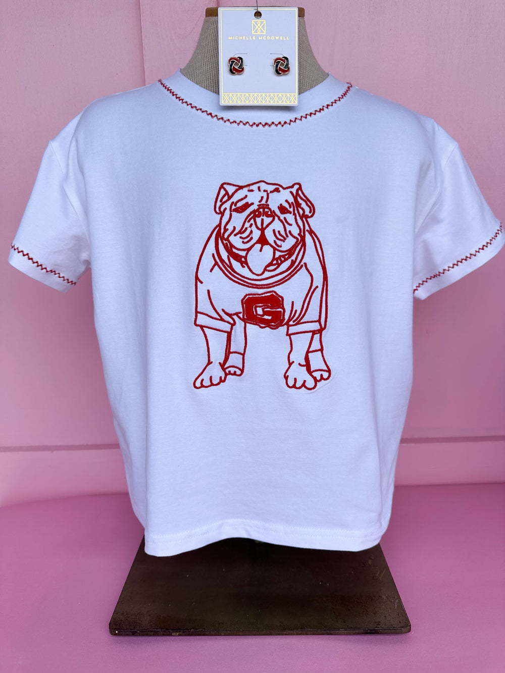 Stewart Simmons | YOUTH Embroidered Tee - Georgia®