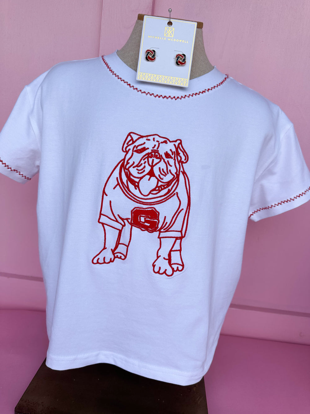 Stewart Simmons | YOUTH Embroidered Tee - Georgia®