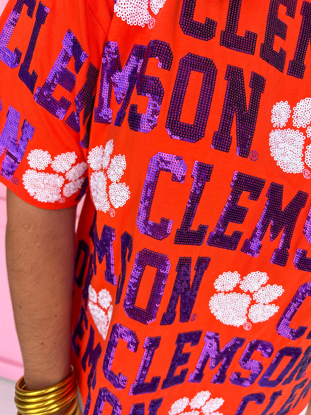 Stewart Simmons | Sequin Repeat Tee - Clemson®