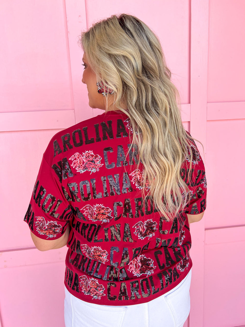 Stewart Simmons | Sequin Repeat Tee - South Carolina®