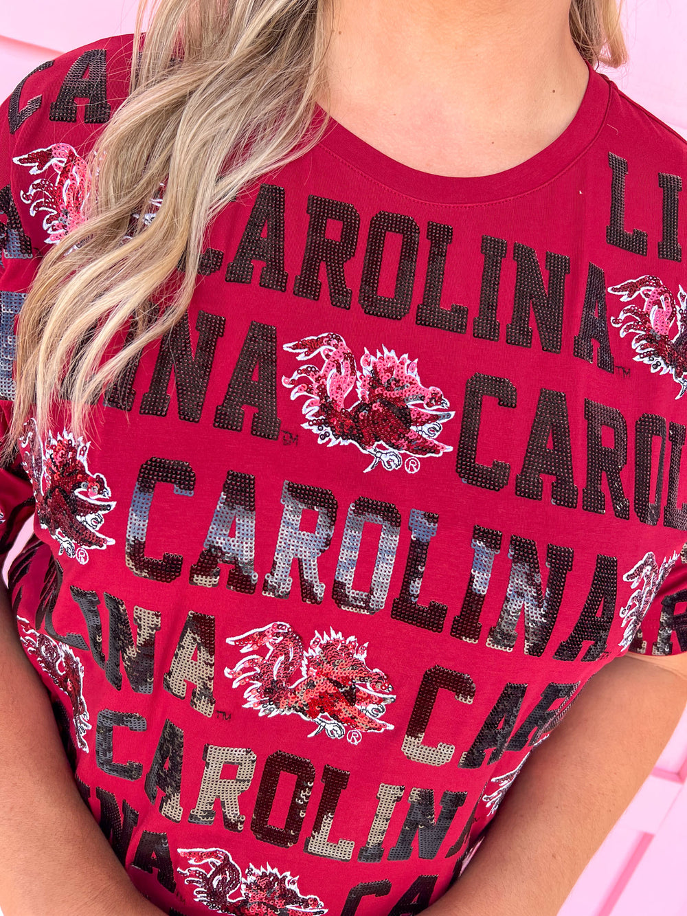 Stewart Simmons | Sequin Repeat Tee - South Carolina®