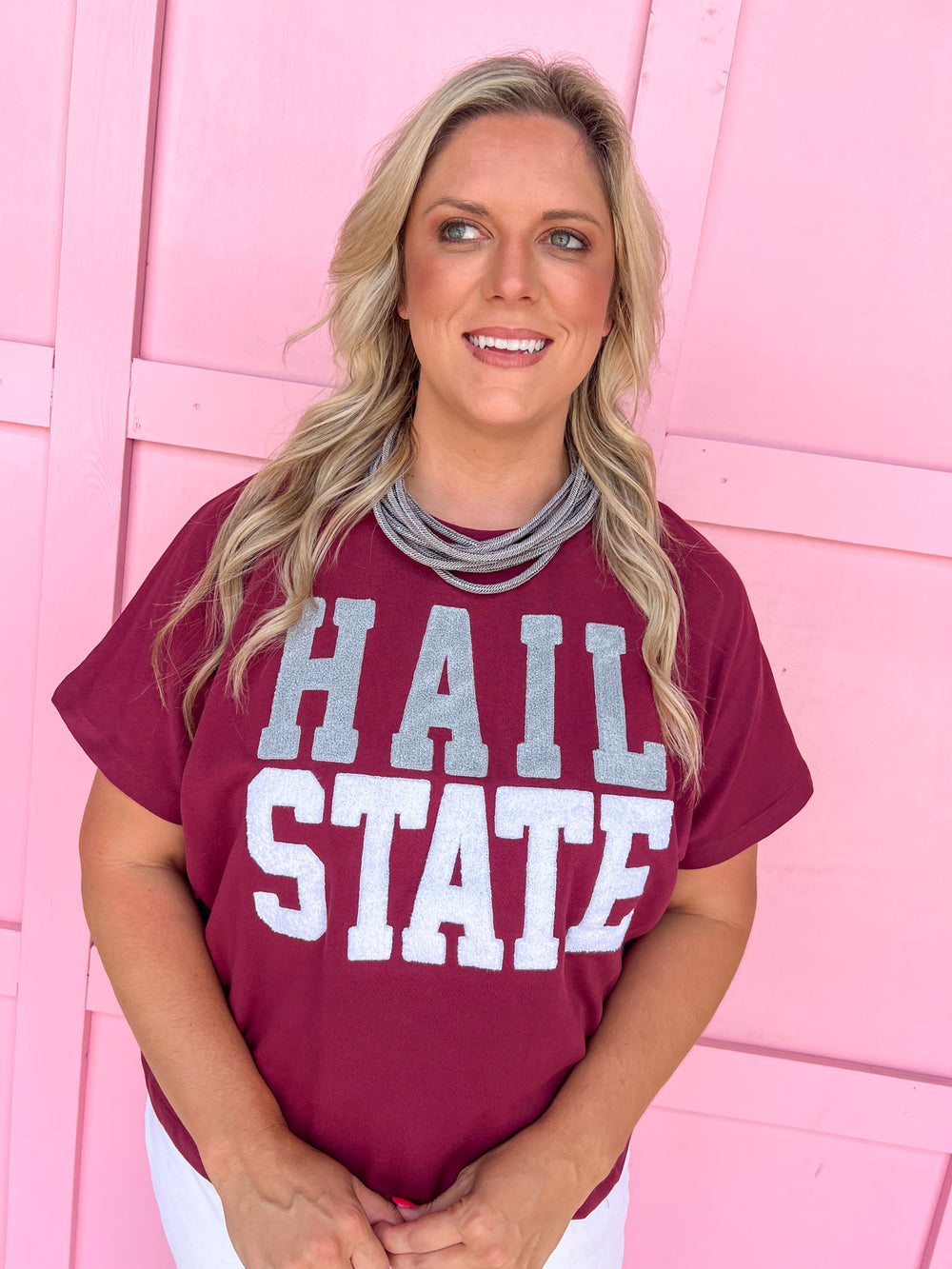 Stewart Simmons | Boxy Chenille Tee - MS State®