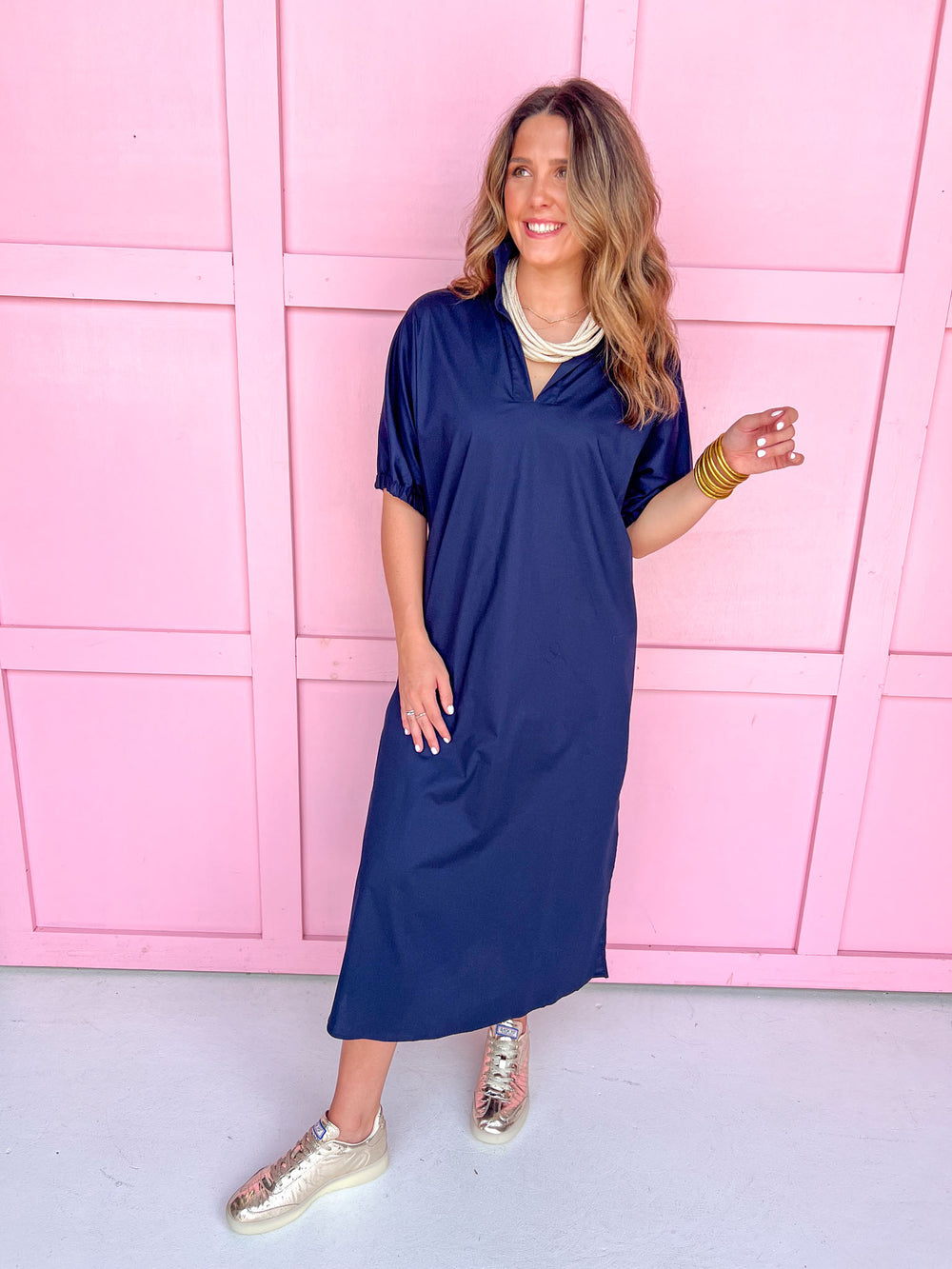 ADRIENNE | Blakely Dress - Navy