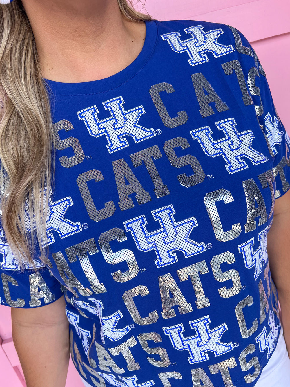 Stewart Simmons | Sequin Repeat Tee - Kentucky®