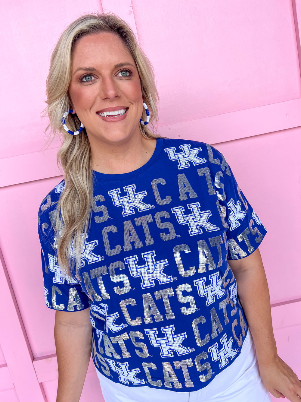 Stewart Simmons | Sequin Repeat Tee - Kentucky®
