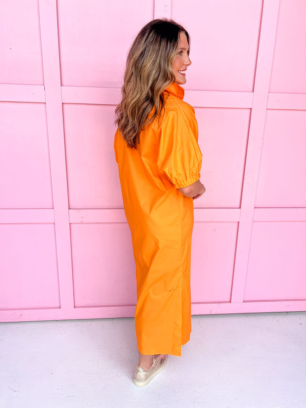 ADRIENNE | Blakely Dress - Orange