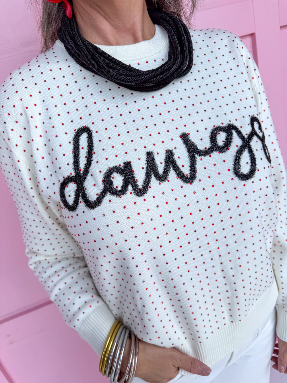 Stewart Simmons | Dawgs® Rhinestone & Glitter Sweater