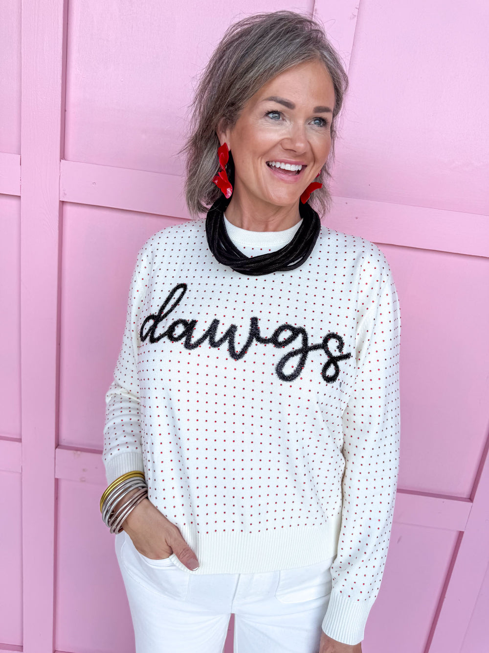 Stewart Simmons | Dawgs® Rhinestone & Glitter Sweater