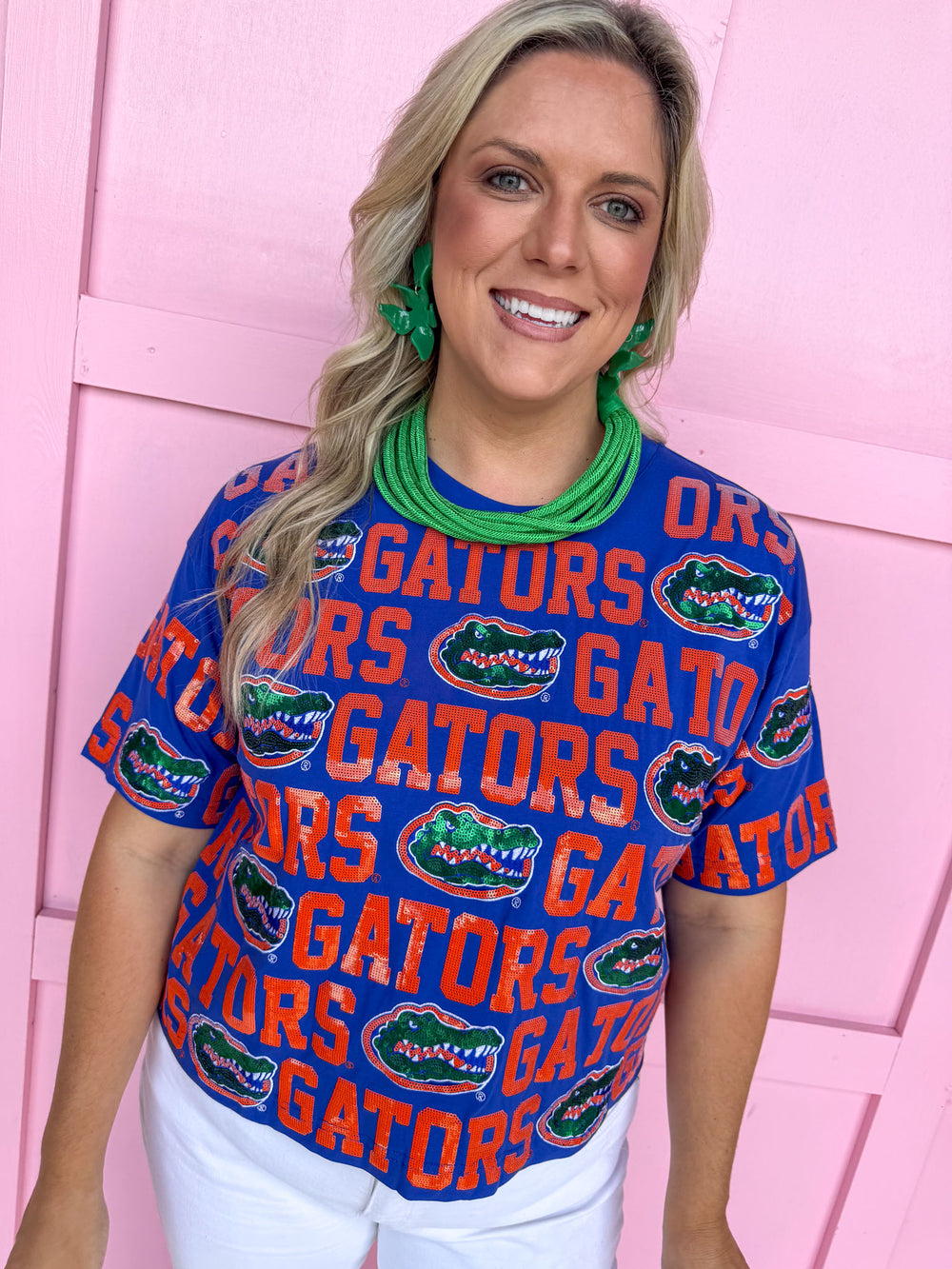 Stewart Simmons | Sequin Repeat Tee - Florida®