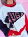 QUEEN OF SPARKLES UGA® Pennant Sweater Bulldogs Dawgs womens boutique Jincy's 