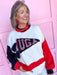 QUEEN OF SPARKLES UGA® Pennant Sweater Bulldogs Dawgs womens boutique Jincy's 