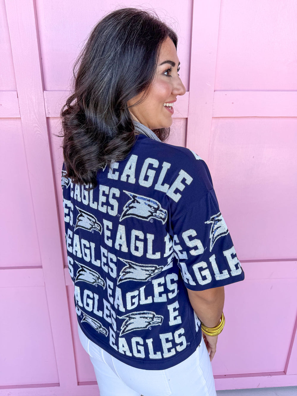 Stewart Simmons | Sequin Repeat Tee - Georgia Southern®