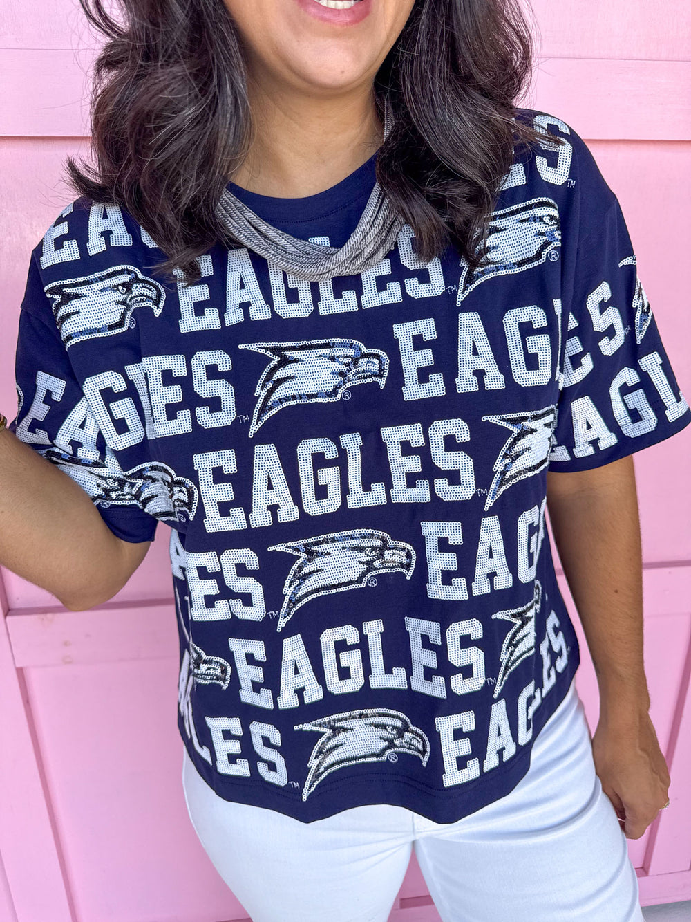 Stewart Simmons | Sequin Repeat Tee - Georgia Southern®