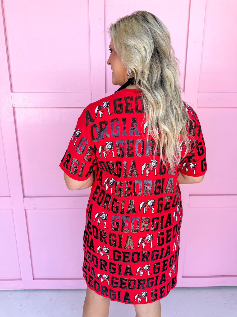 Stewart Simmons | Sequin Repeat T-Shirt Dress - Georgia®