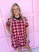 Stewart Simmons Gingham Ruffle Dress Georgia® UGA Bulldogs Dawgs midi womens boutique Jincy's 