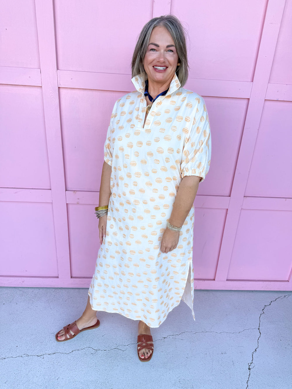 ADRIENNE | Blakely Dress - Honey Drops