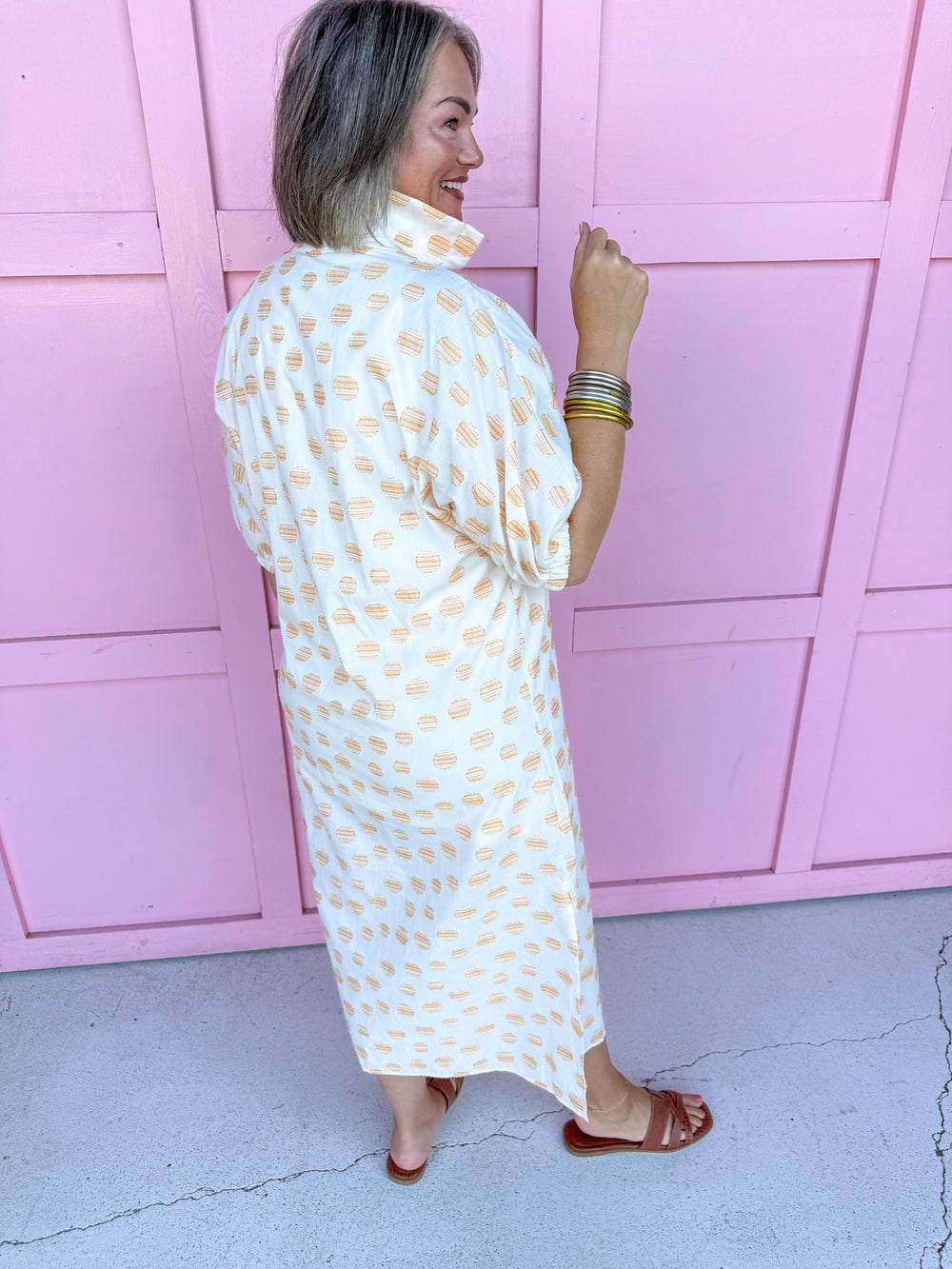 ADRIENNE | Blakely Dress - Honey Drops