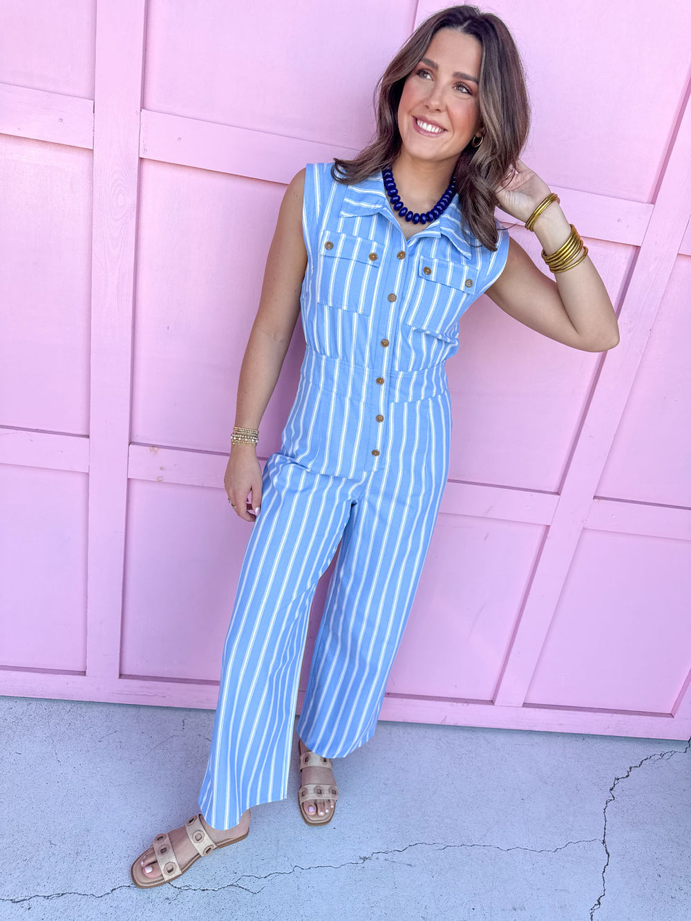 Feel Good Favorite Jumpsuit - Blue
