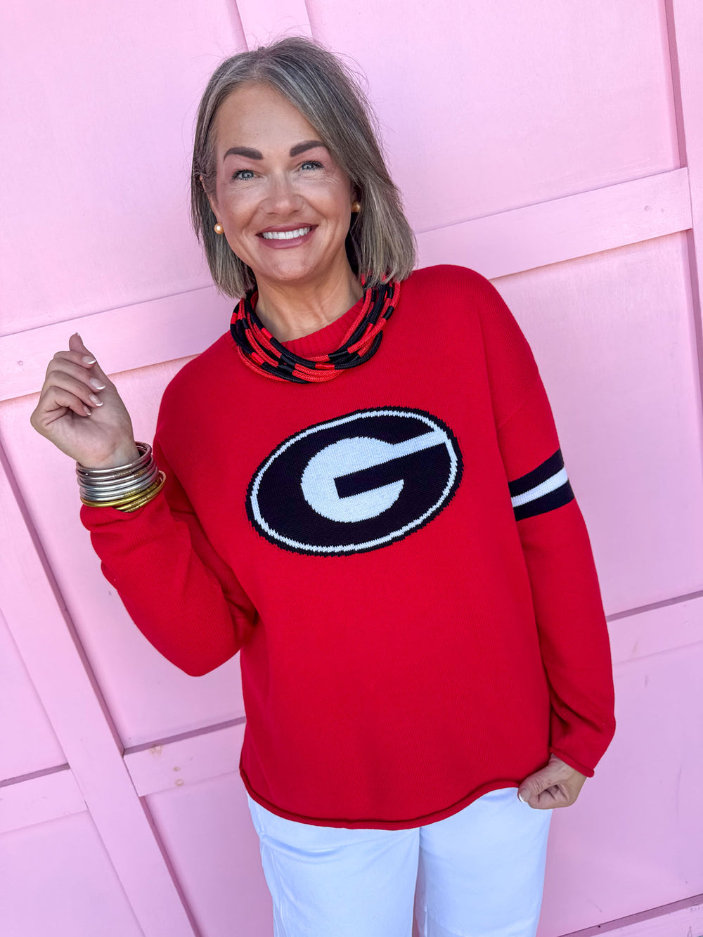 Georgia® Long Sleeve Knit Top