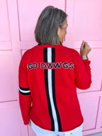 Jincy's Women's Boutique Game Day Licensed UGA Long Sleeve Knit Top Capri Designs  