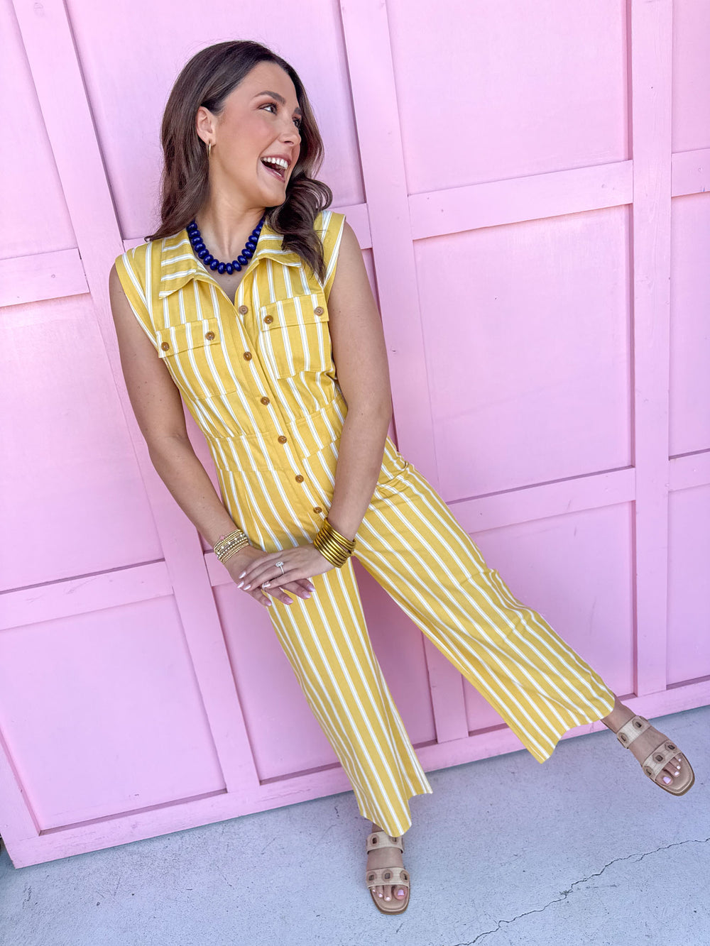 Feel Good Favorite Jumpsuit - Yellow