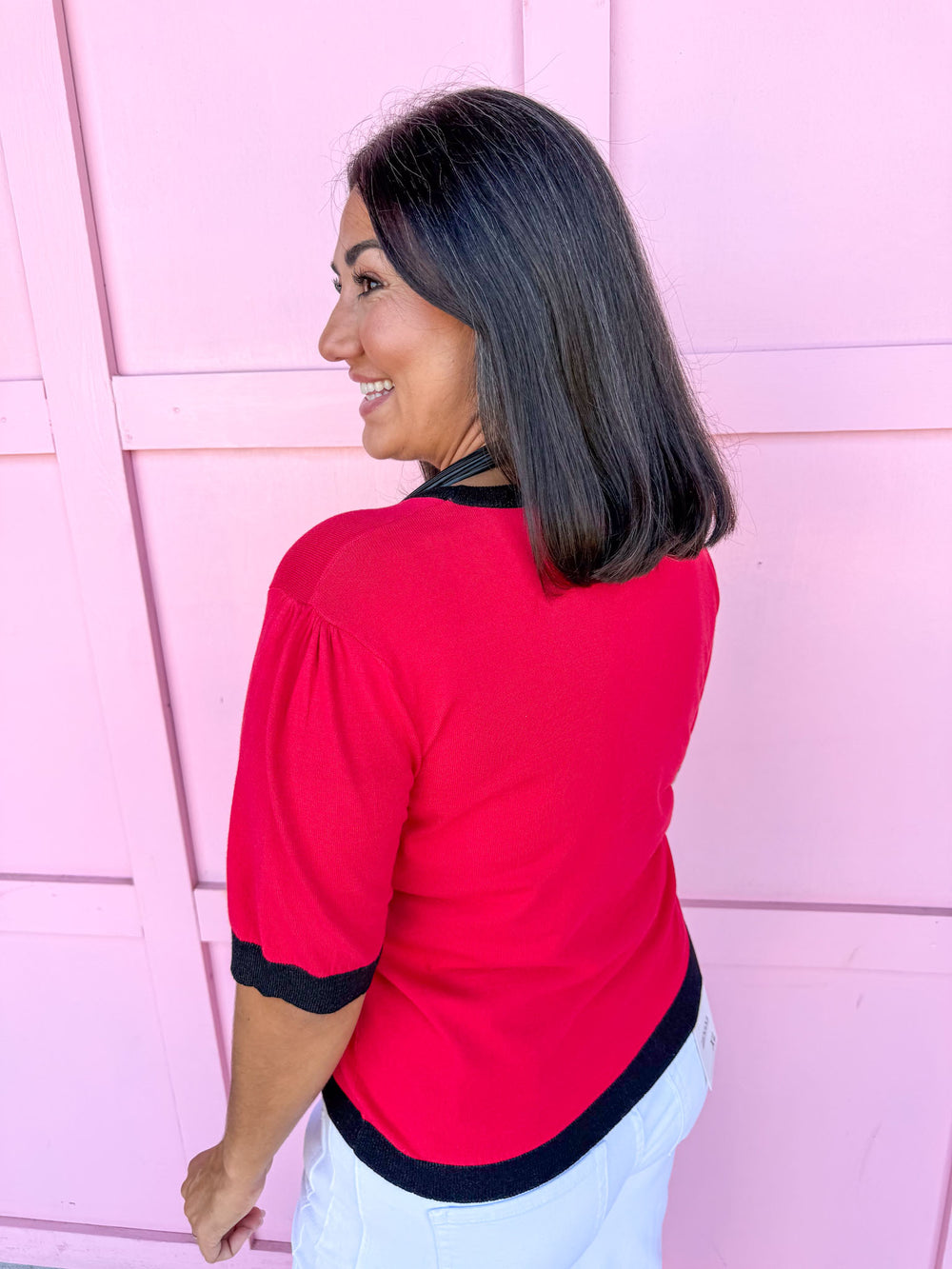 Georgia® Dawgs Short Sleeve Knit Top