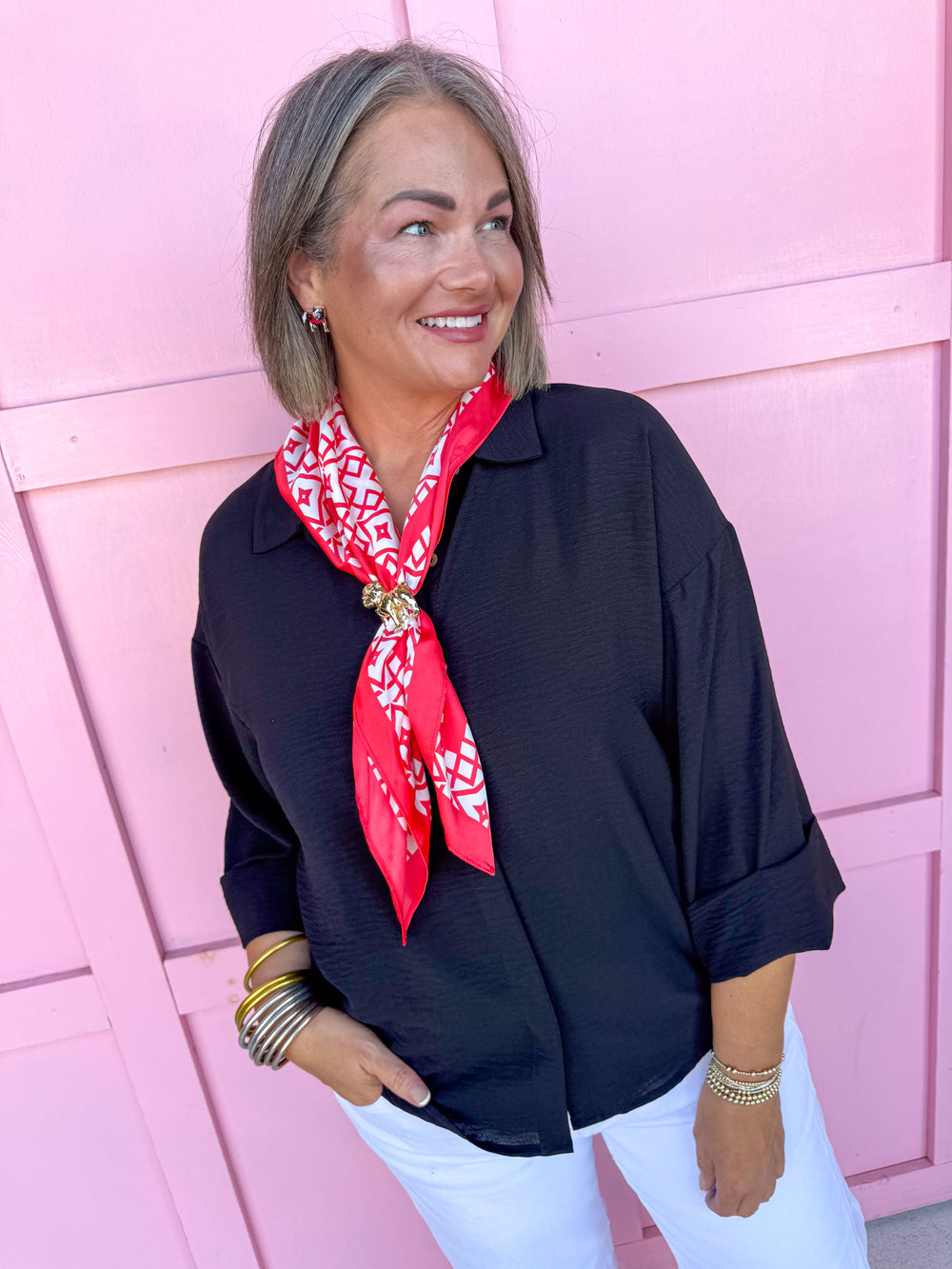 Gracefully Yours Top - Black