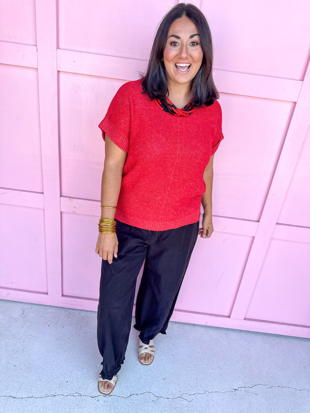 The Perfect Knit Top - Ruby