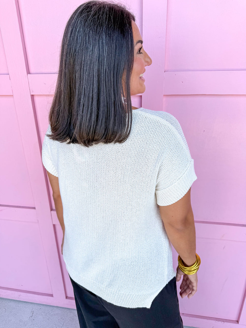 The Perfect Knit Top - Cream