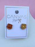 Canvas | Georgia® Bulldogs 24K Stamped Logo Stud Earrings