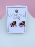 Canvas | Georgia® Bulldogs Enamel Icon Stud Earrings