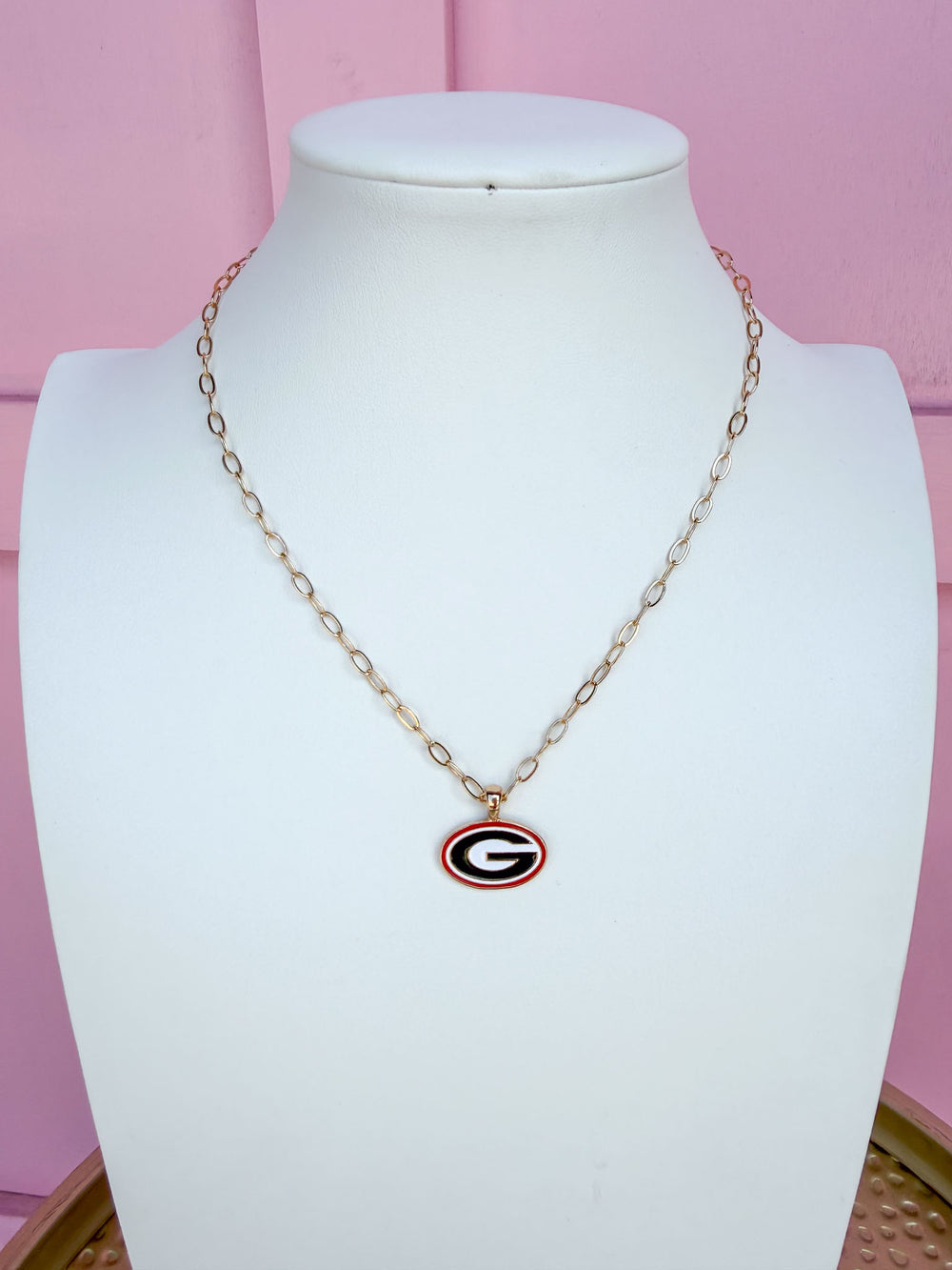 Canvas | Georgia® Bulldogs Enamel Pendant Necklace