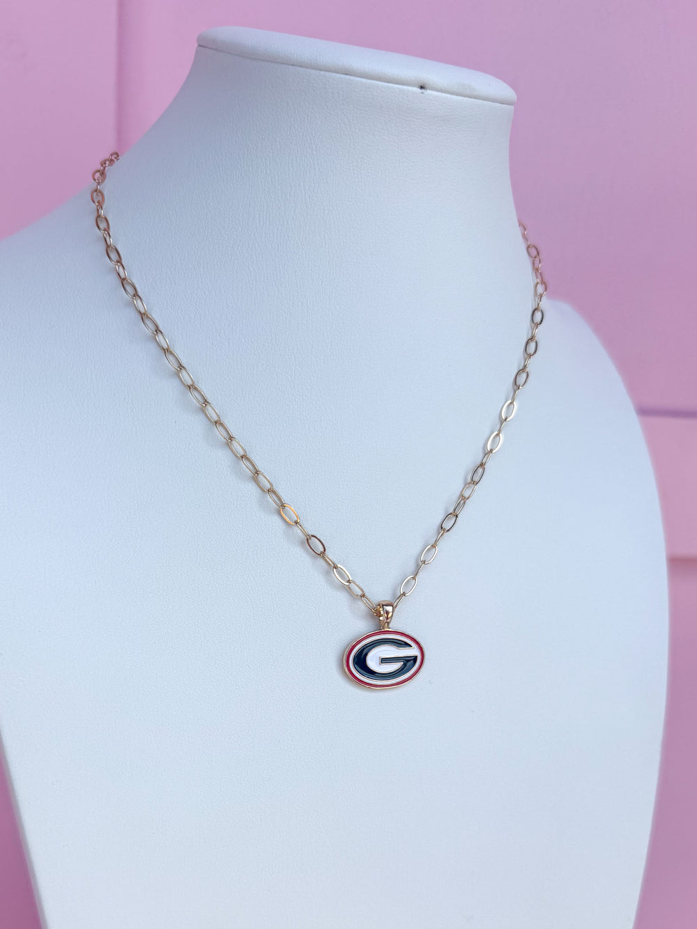 Canvas | Georgia® Bulldogs Enamel Pendant Necklace