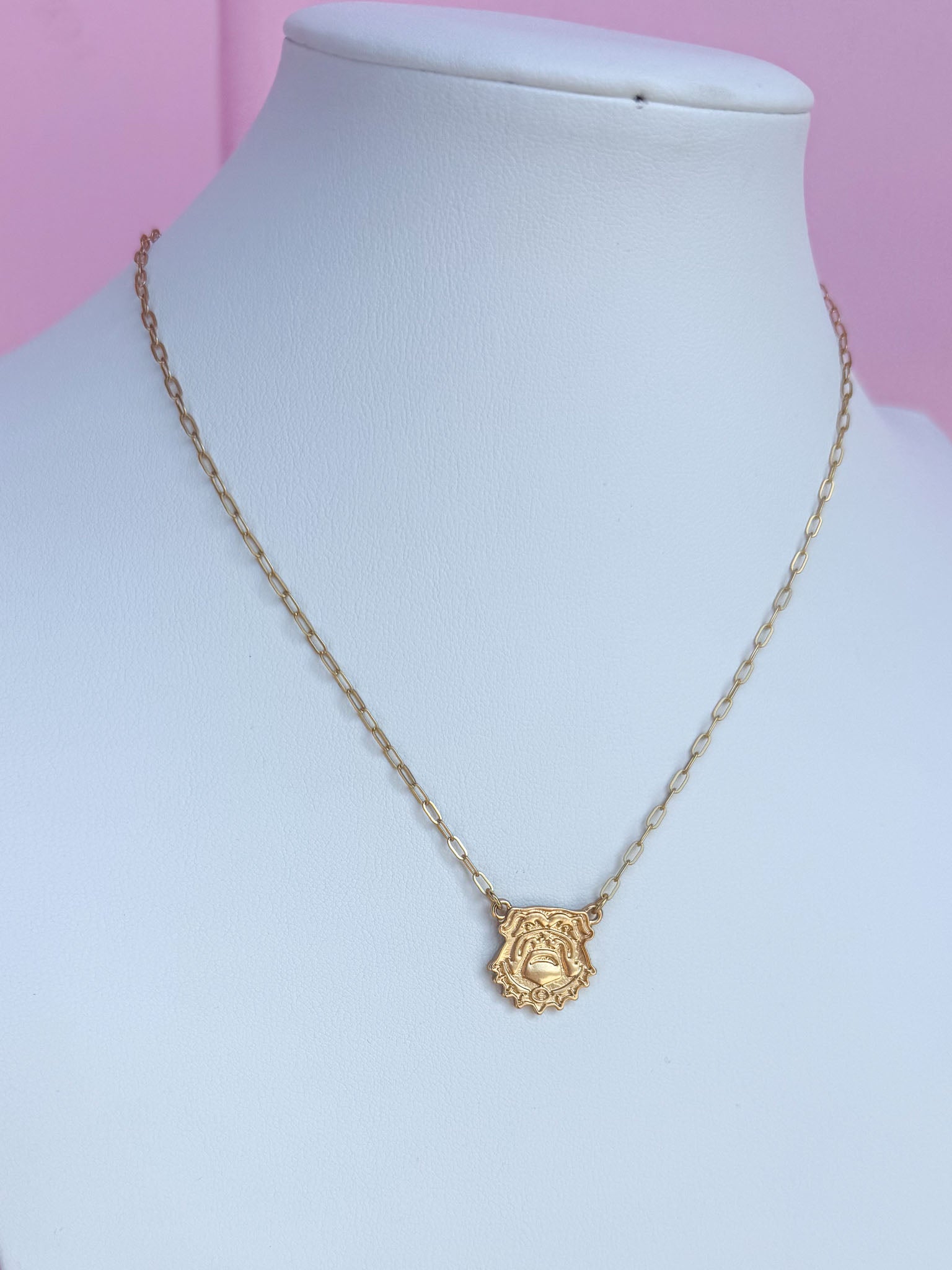 Canvas | Georgia® Bulldogs 24K Stamped Logo Necklace