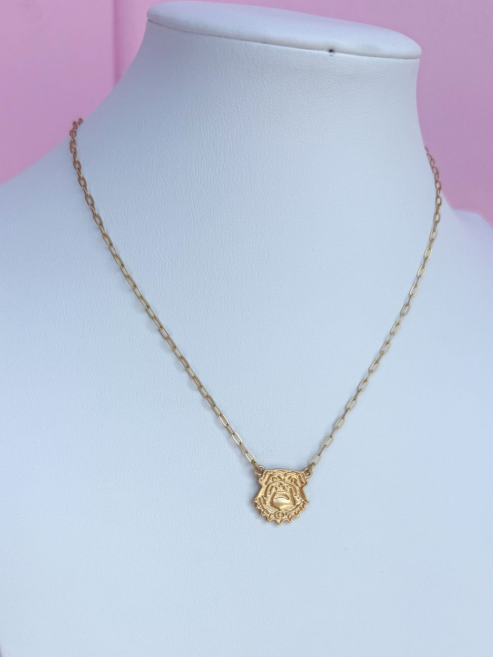 Canvas | Georgia® Bulldogs 24K Stamped Logo Necklace