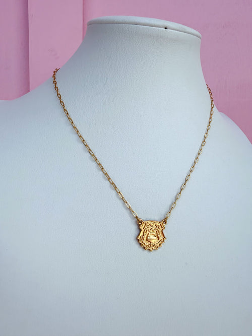 Canvas | Georgia® Bulldogs 24K Stamped Logo Necklace