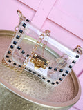 CLEARLY | Jackie Clear Handbag - Black