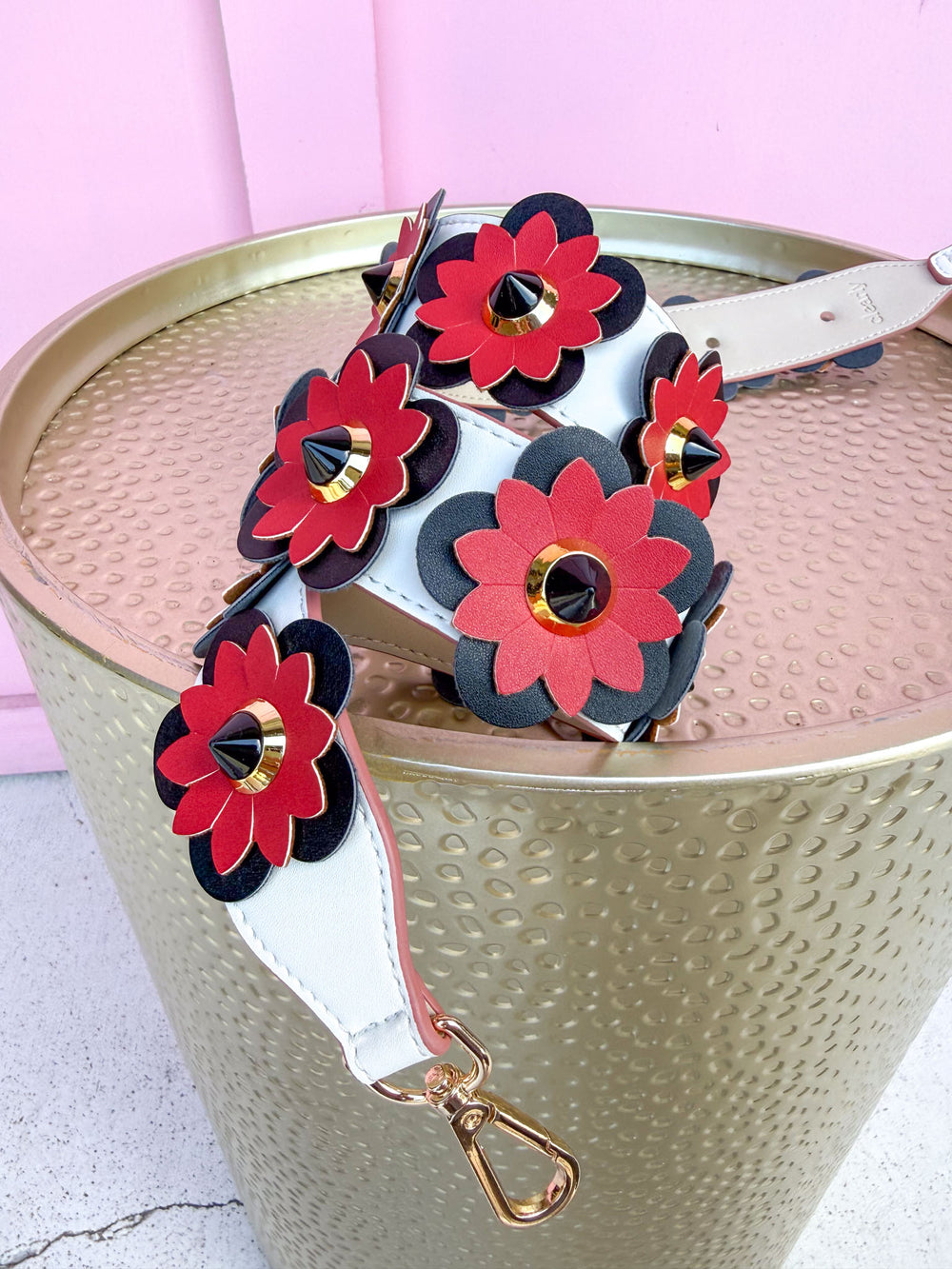 CLEARLY | Flower Strap - Red/Black