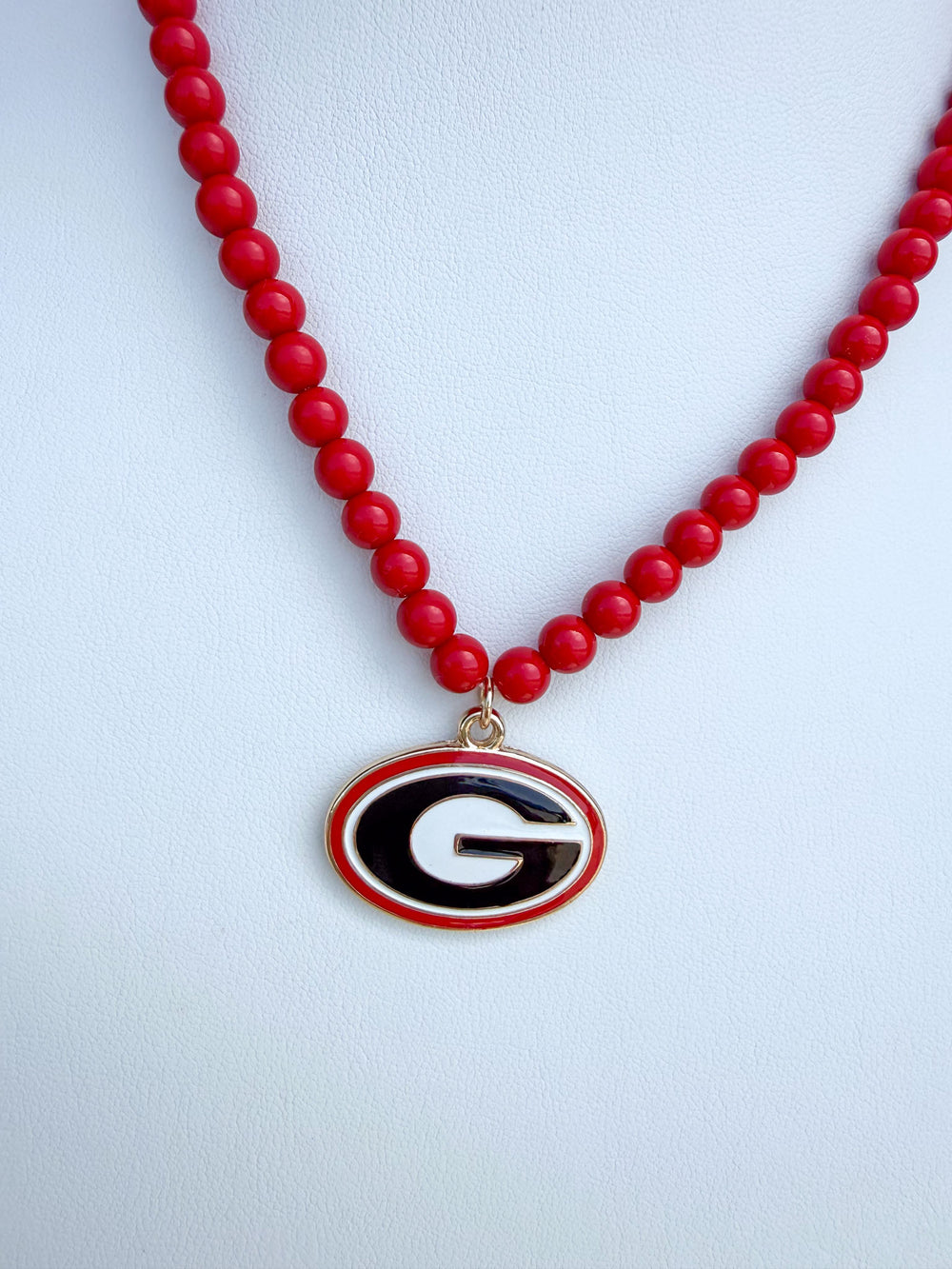 Canvas | Georgia® Bulldogs Beaded Logo Pendant Necklace