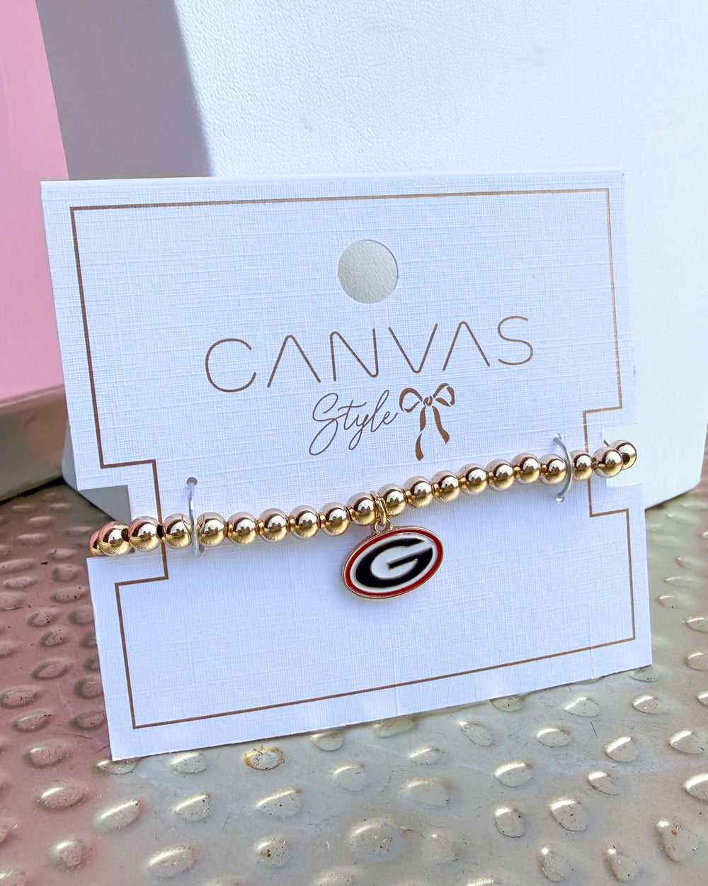 Canvas | Georgia® Bulldogs Bead Stretch Bracelet