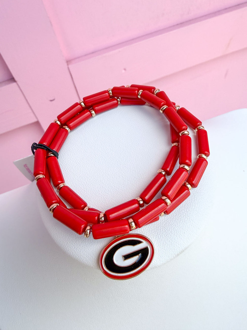 Canvas |Georgia® Bulldogs Logo Beaded Bracelet Set of 3