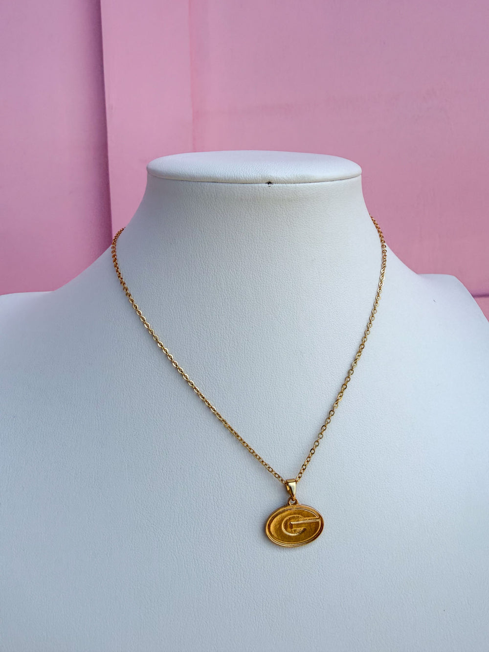 Canvas |   Georgia® Bulldogs 24K Gold Plated Pendant Necklace