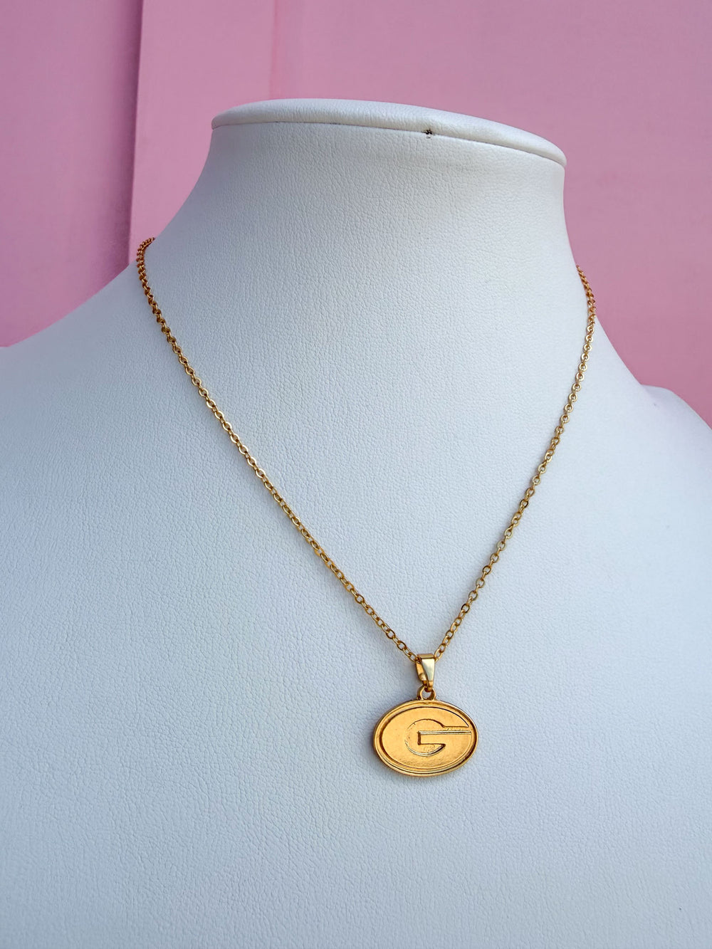 Canvas |   Georgia® Bulldogs 24K Gold Plated Pendant Necklace