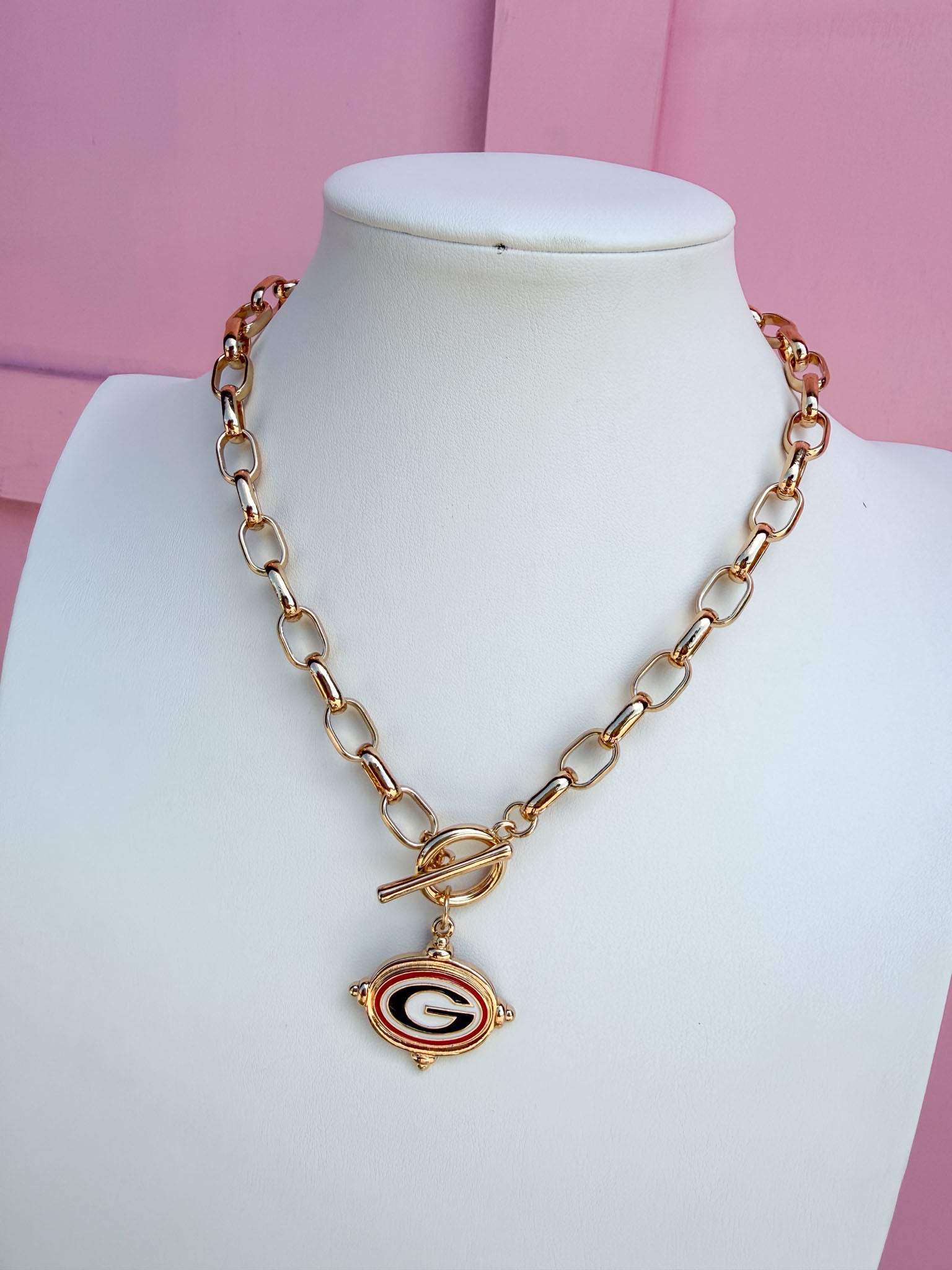 Canvas | Georgia® Bulldogs Logo Intaglio Necklace