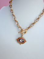 Canvas | Georgia® Bulldogs Logo Intaglio Necklace