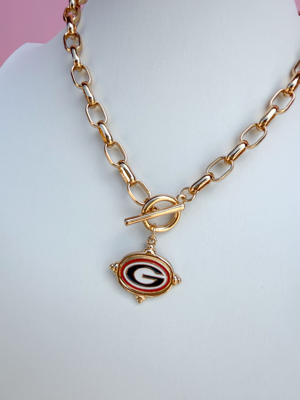 Canvas | Georgia® Bulldogs Logo Intaglio Necklace