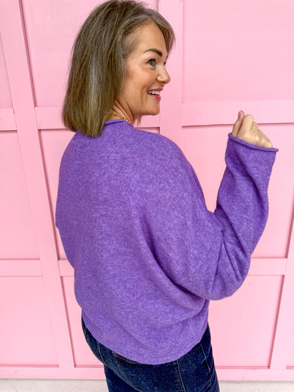 Piper Cardigan - Purple