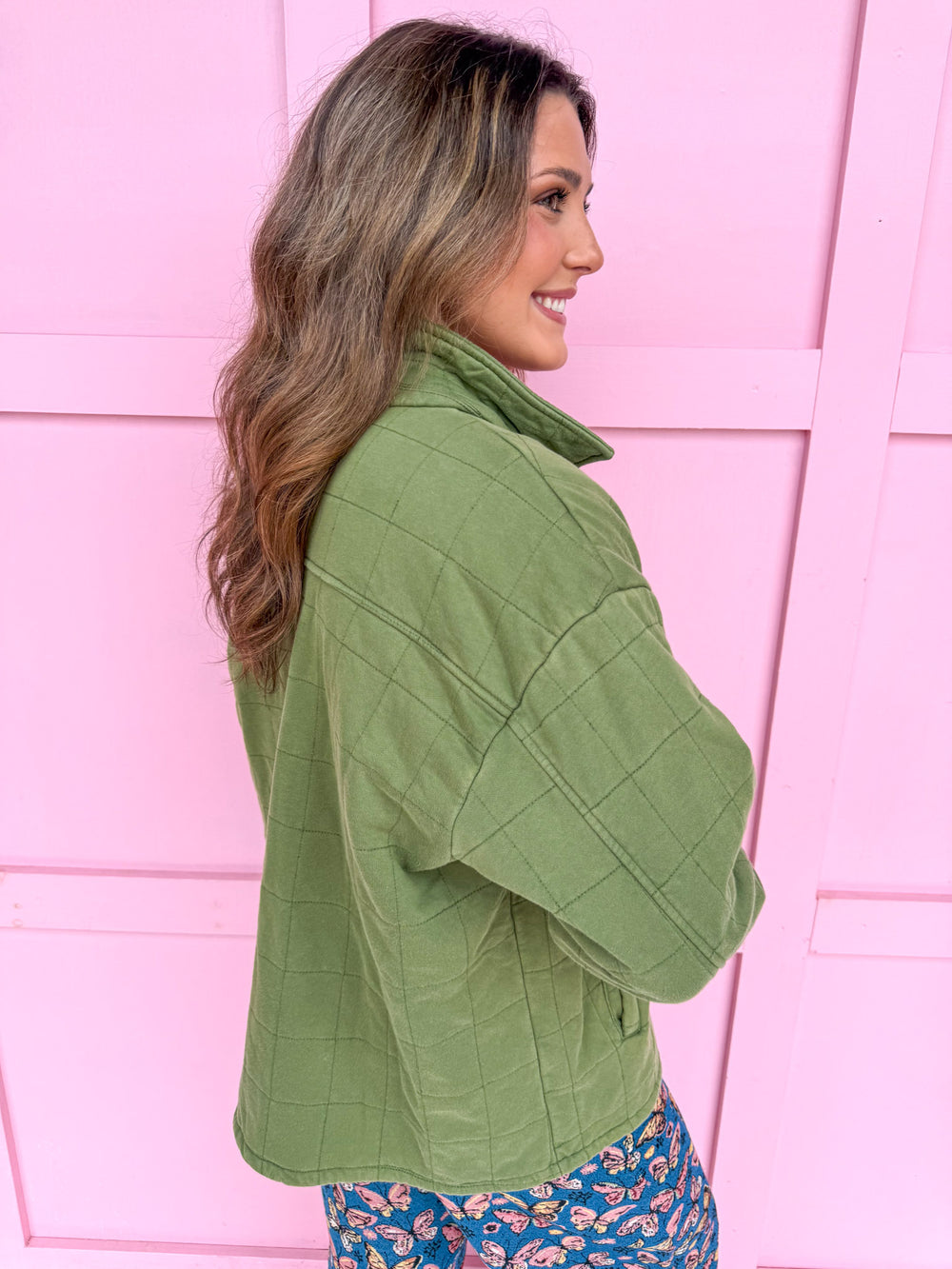 Owning It All Jacket - Olive