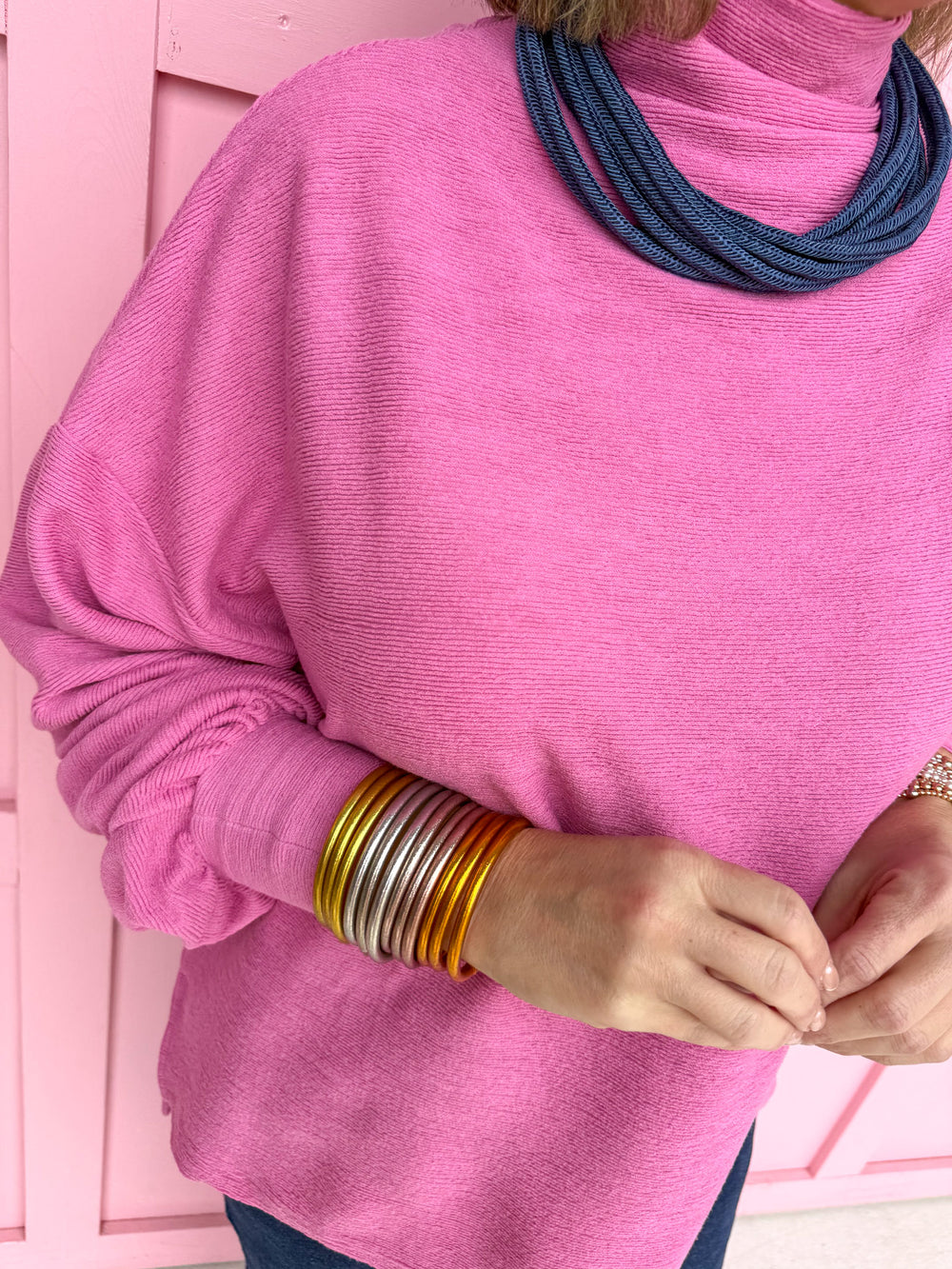 Cozy Wishes Top - Pink