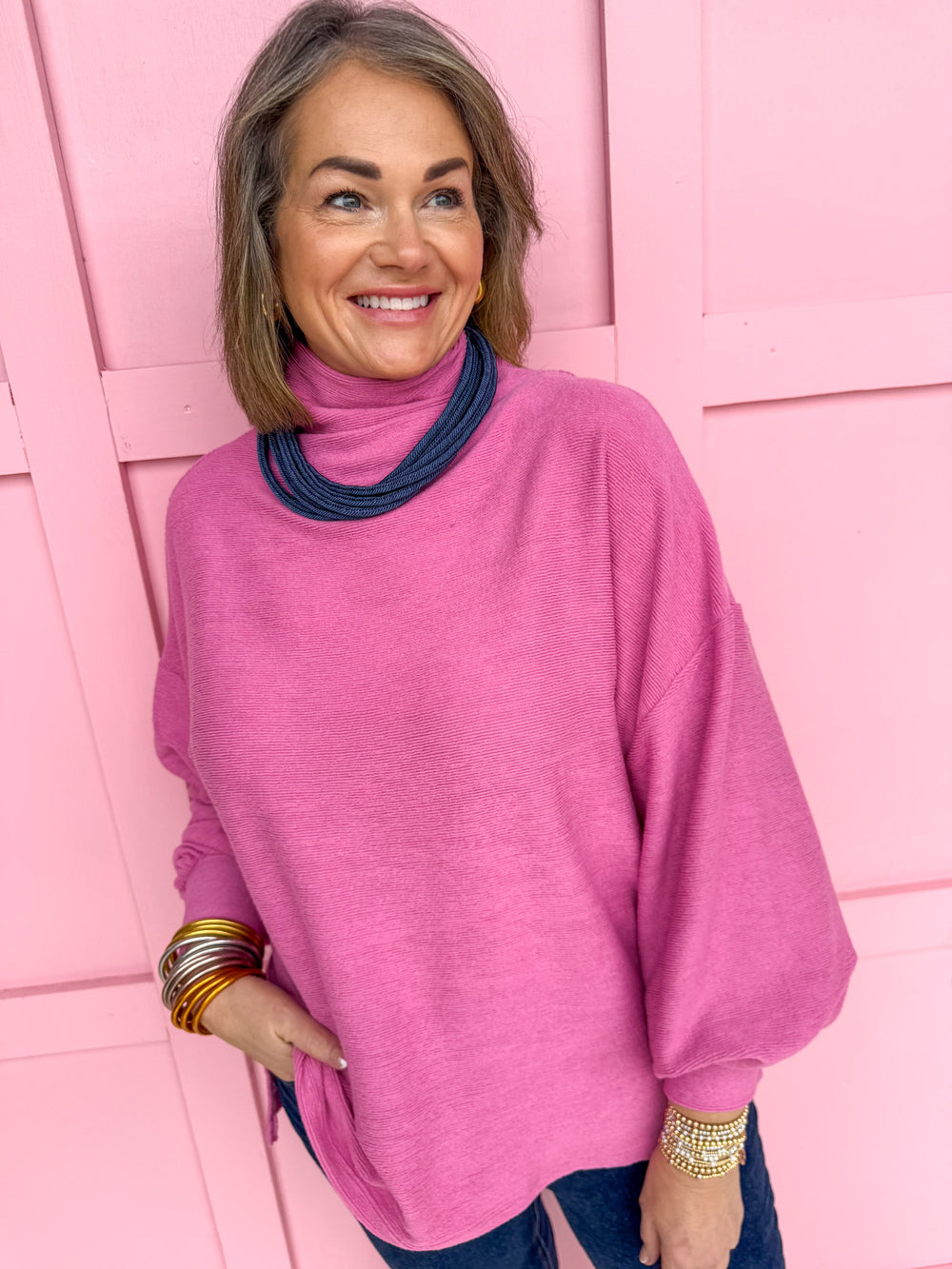 Cozy Wishes Top - Pink